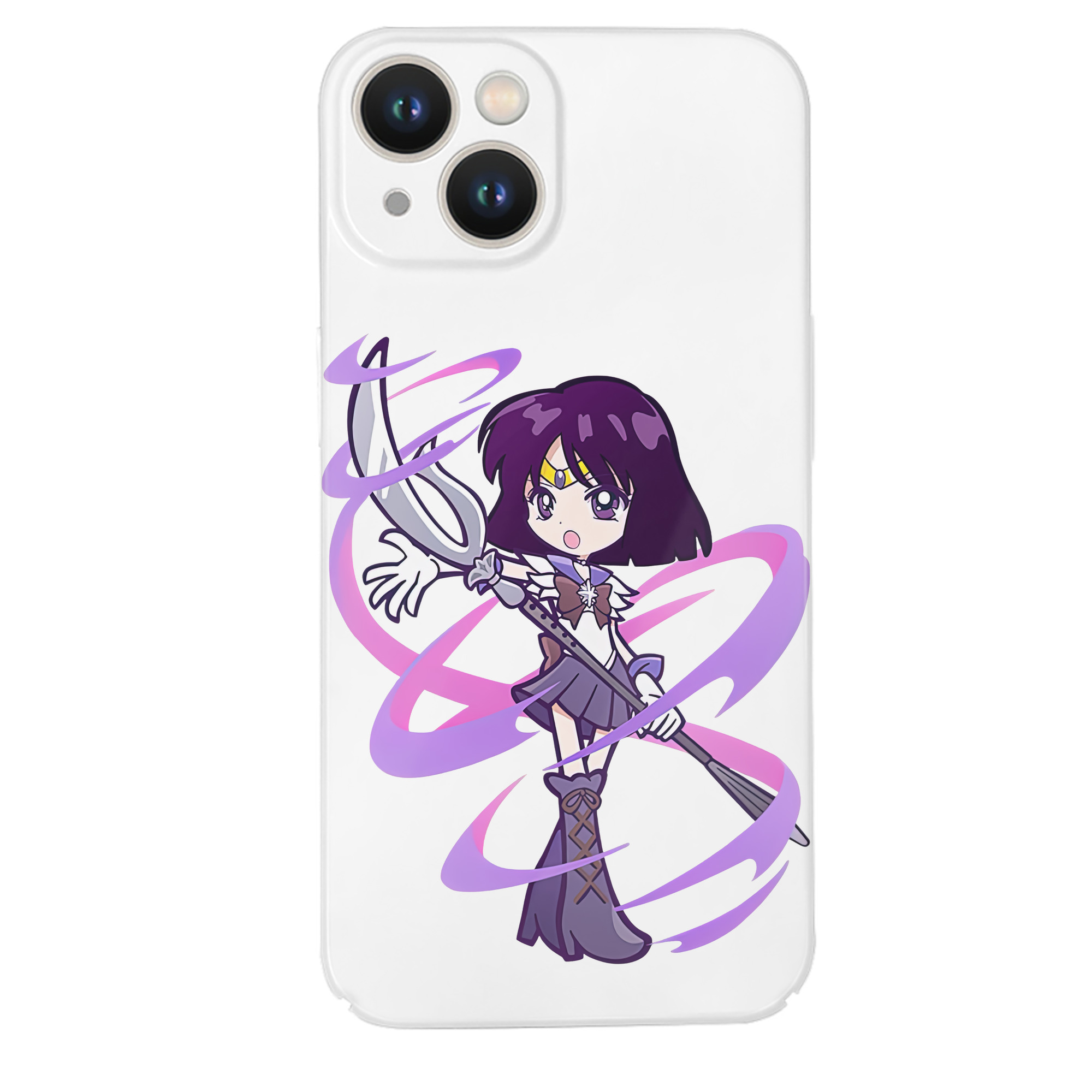 （画像用） 美少女戦士セーラームーン 土萠ほたる Sailor Moon Tomoe Hotaru （セーラーサターン；Sailor Saturn） 【iPhone 14シリーズ対応】ハードケース